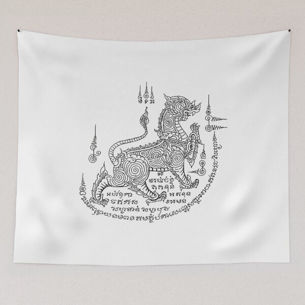 Item preview, An Old Thai Magical Design for Protection from Bad Spirits designed and sold by OldThaiArt.