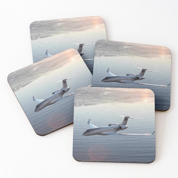 Item preview,  Luxury Jet Over the Ocean – Sunset Flight designed and sold by Artistic canvas store.