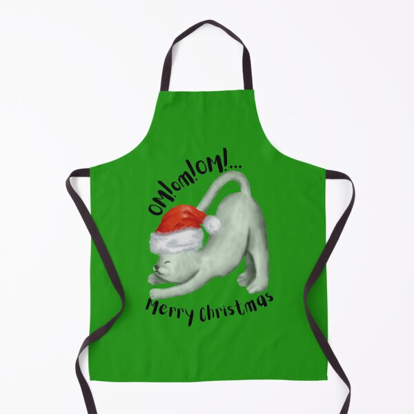 Item preview, Cat Lover Christmas ~ yoga cat doing downward dog designed and sold by OmStudioz .