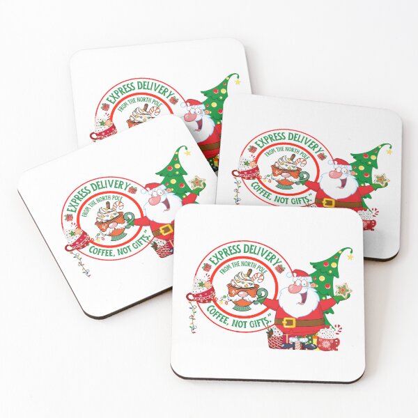 Item preview, “North Pole Express Coffee — ‘Coffee, No Gift’ Elf Delivery | Merry Elves Holiday  designed and sold by clickandmagic.