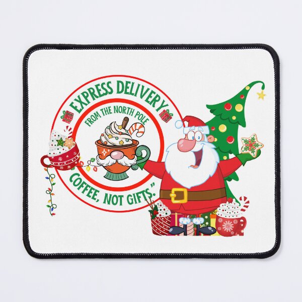 Item preview, “North Pole Express Coffee — ‘Coffee, No Gift’ Elf Delivery | Merry Elves Holiday designed and sold by clickandmagic.