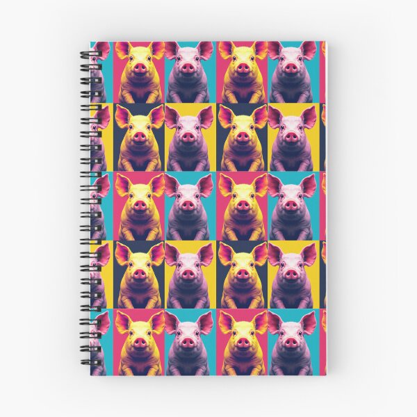 Item preview, Copy of Pop Art Pig Quartet – Vibrant Retro Animal Wall Art designed and sold by DavisDesigns79.