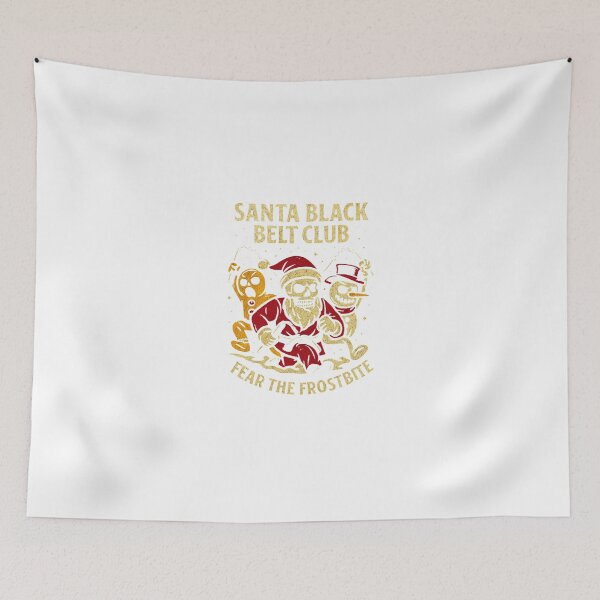 Item preview, Santa Black Belt Club – Skeleton Santa Karate Christmas Classic T-Shirt designed and sold by inkfluenceart.