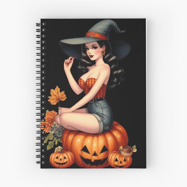 Item preview, Pin-Up Pumpkin Witch designed and sold by CAutumnTrapp.