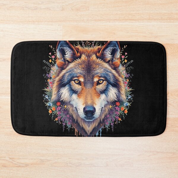 Item preview, Wolf with flower designed and sold by Newprojectart.