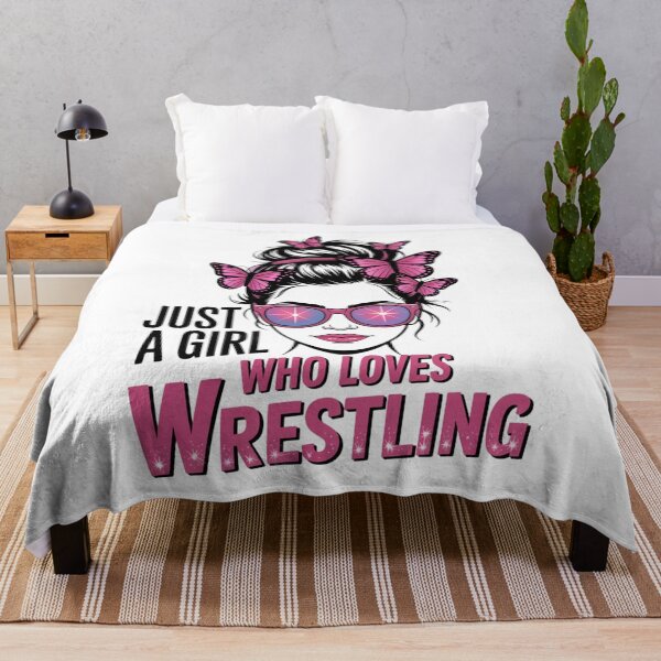 Item preview, Just A Girl Who Loves Wrestling - Wrestler Girl & Women designed and sold by Gogetgiggles.
