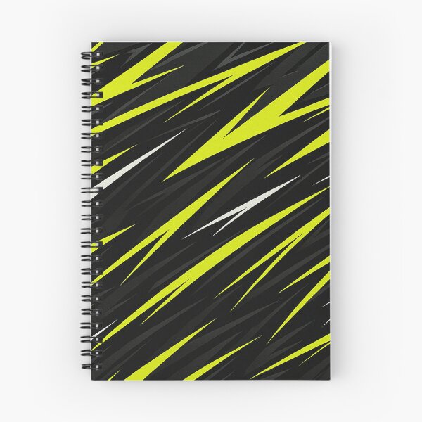 Item preview, Neon yellow and black racing stripes pattern designed and sold by SassyArtistry.