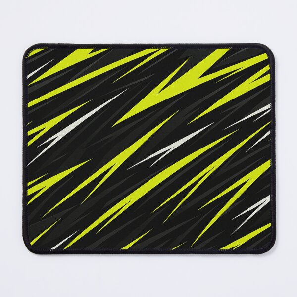 Item preview, Neon yellow and black racing stripes pattern designed and sold by SassyArtistry.
