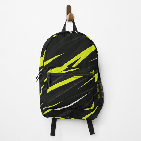 Item preview, Neon yellow and black racing stripes pattern designed and sold by SassyArtistry.