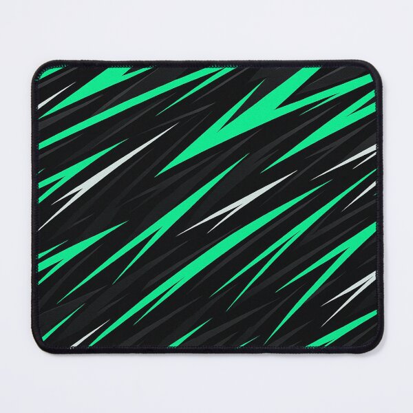 Item preview, Mint green and black racing stripes pattern designed and sold by SassyArtistry.