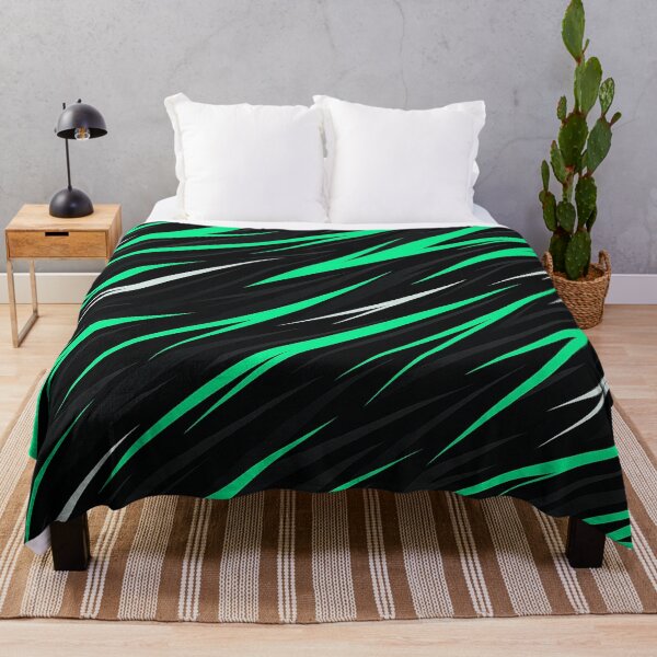 Item preview, Mint green and black racing stripes pattern designed and sold by SassyArtistry.