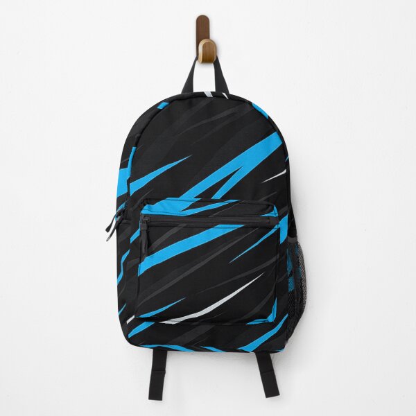 Item preview, Blue and black racing stripes pattern designed and sold by SassyArtistry.