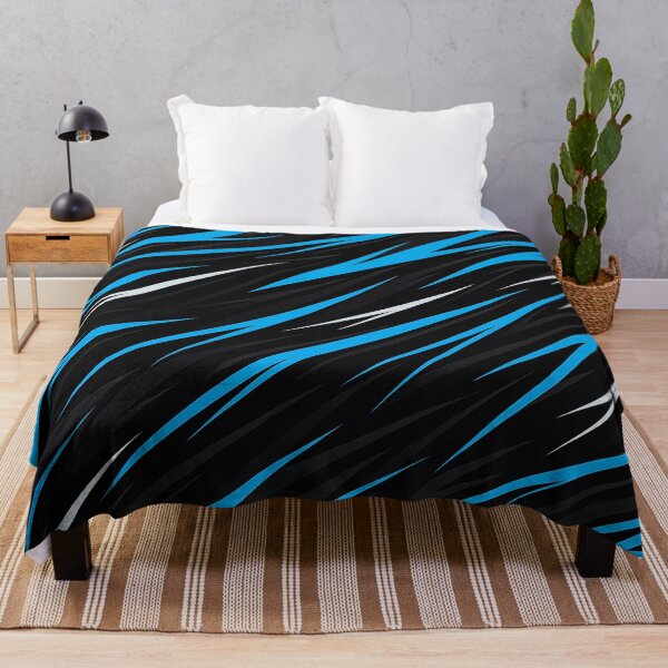 Item preview, Blue and black racing stripes pattern designed and sold by SassyArtistry.