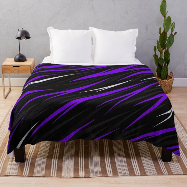 Item preview, Purple and black racing stripes pattern designed and sold by SassyArtistry.