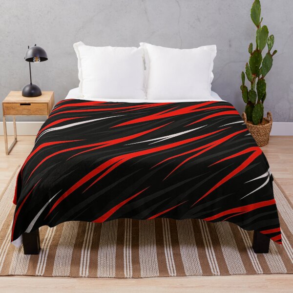 Item preview, Red and black racing stripes pattern designed and sold by SassyArtistry.