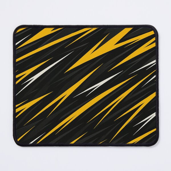 Item preview, Yellow and black racing stripes pattern designed and sold by SassyArtistry.
