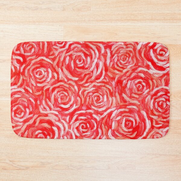 Item preview, Red rose swirl pattern designed and sold by SassyArtistry.