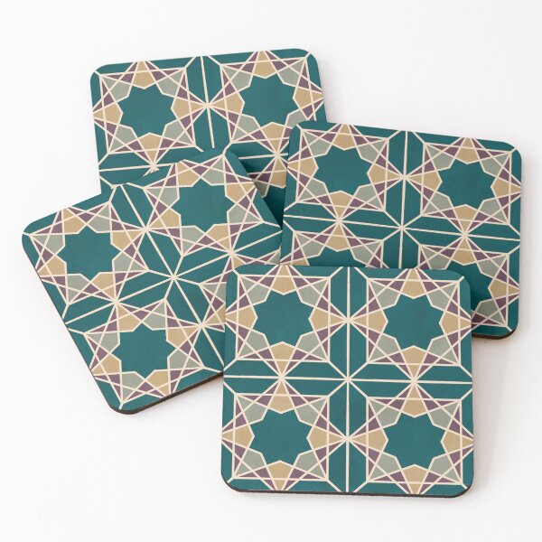 Item preview, Teal tile pattern designed and sold by EBParsley.