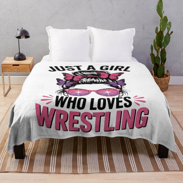 Item preview, Just A Girl Who Loves Wrestling - Wrestler Girl & Women designed and sold by Gogetgiggles.