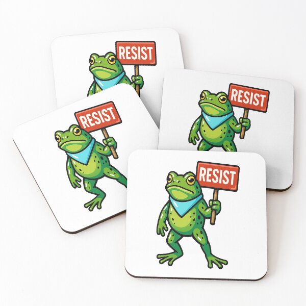 Item preview, RESIST Frog – Diseño inspirado en las protestas de Portland designed and sold by medarabon04.