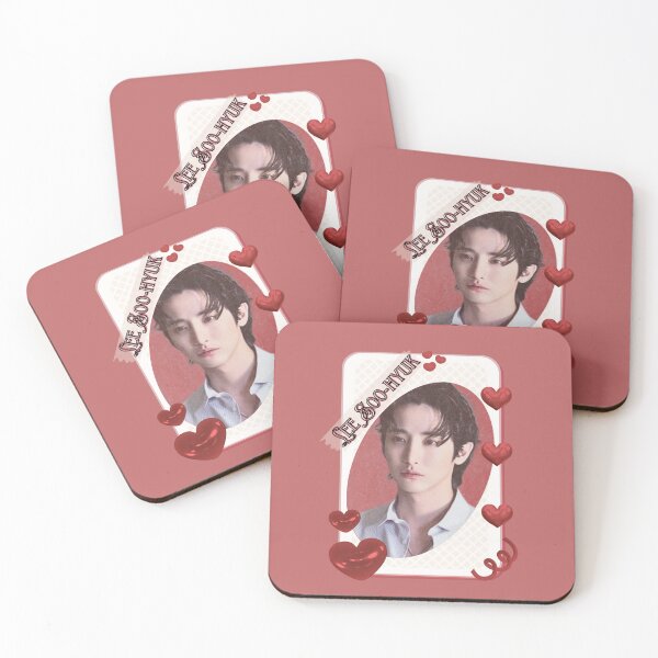 Item preview, Lee Soo-hyuk (이수혁) Korean Actor Kdrama Card Red Aesthetic Collage Design designed and sold by AJUNICE STUDIO.