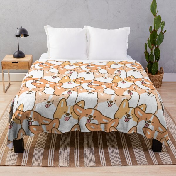 Item preview, Corgi Dog Pattern, Corgi Dog Seamless Pattern, Corgi Dog designed and sold by graphic-genie.