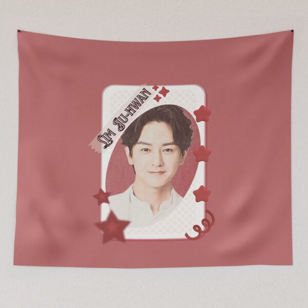 Item preview, Lim Ju-hwan (임주환) Korean Actor Kdrama Card Red Aesthetic Collage Design designed and sold by AJUNICE STUDIO.