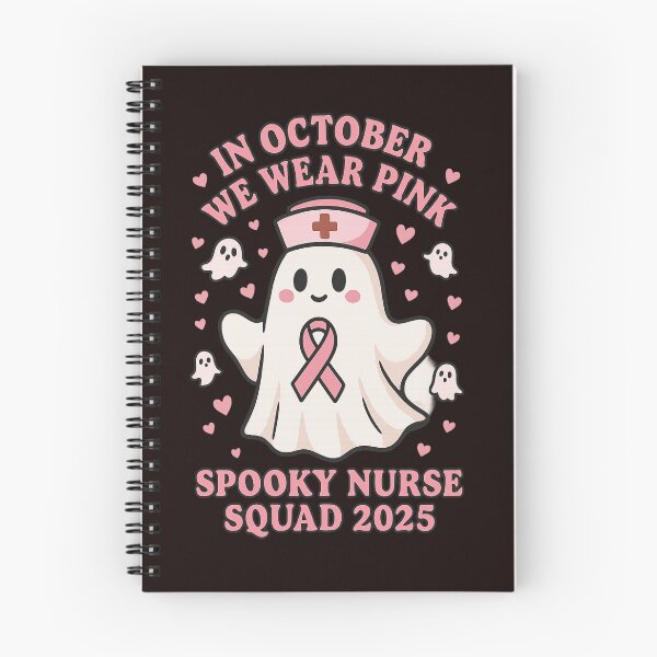 Item preview, In October We Wear Pink – Spooky Nurse Squad 2025 designed and sold by FrameFlow.