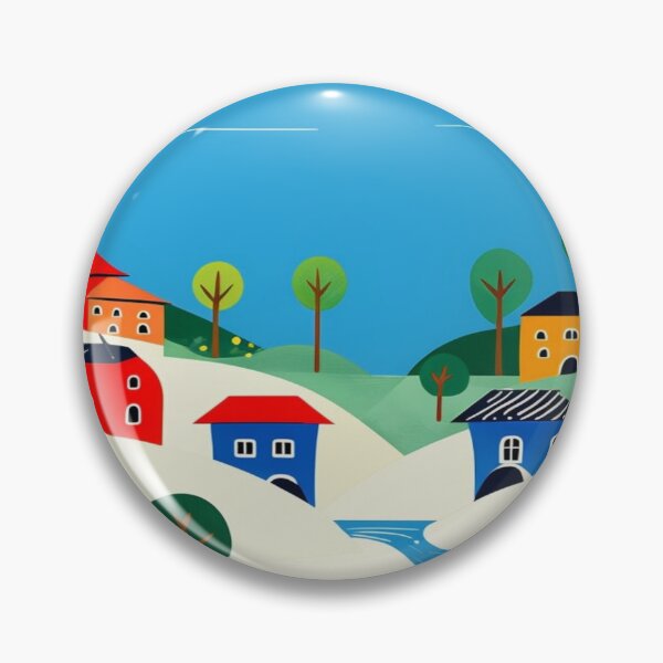 Item preview, View of houses and urban area cartoon designed and sold by saly55887.