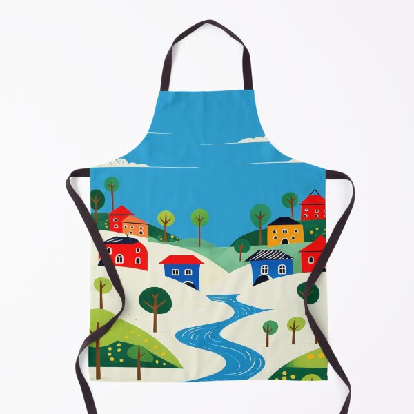 Item preview, View of houses and urban area cartoon designed and sold by saly55887.