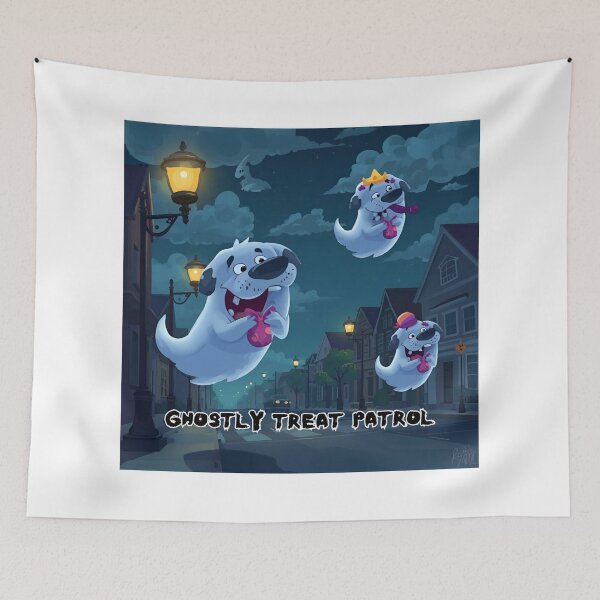 Item preview, Ghostly Treat Patrol designed and sold by PetJoyPrintsCO.