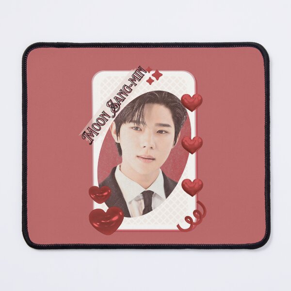 Item preview, Moon Sang-min (문상민) Korean Actor Kdrama Card Red Aesthetic Collage Design designed and sold by AJUNICE STUDIO.
