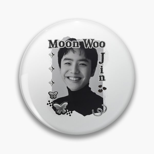 Item preview, Moon Woo-jin (문우진) Korean Actor Kdrama Black and White Collage Digital Art Portrait designed and sold by AJUNICE STUDIO.