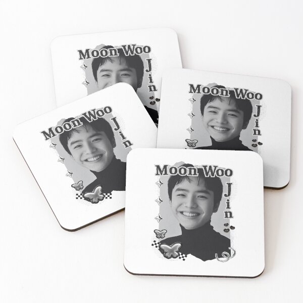Item preview, Moon Woo-jin (문우진) Korean Actor Kdrama Black and White Collage Digital Art Portrait designed and sold by AJUNICE STUDIO.