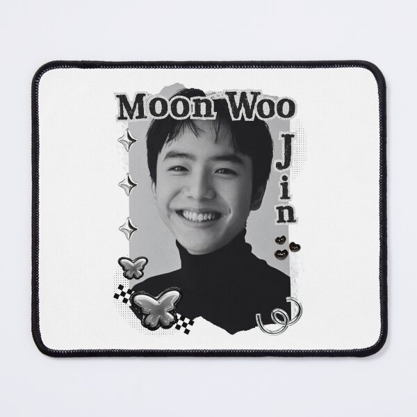Item preview, Moon Woo-jin (문우진) Korean Actor Kdrama Black and White Collage Digital Art Portrait designed and sold by AJUNICE STUDIO.