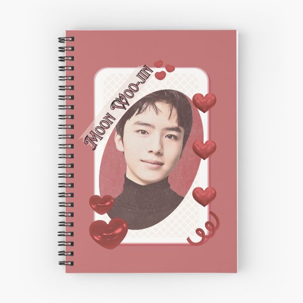 Item preview, Moon Woo-jin (문우진) Korean Actor Kdrama Card Red Aesthetic Collage Design designed and sold by AJUNICE STUDIO.