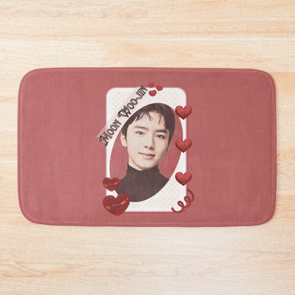 Item preview, Moon Woo-jin (문우진) Korean Actor Kdrama Card Red Aesthetic Collage Design designed and sold by AJUNICE STUDIO.
