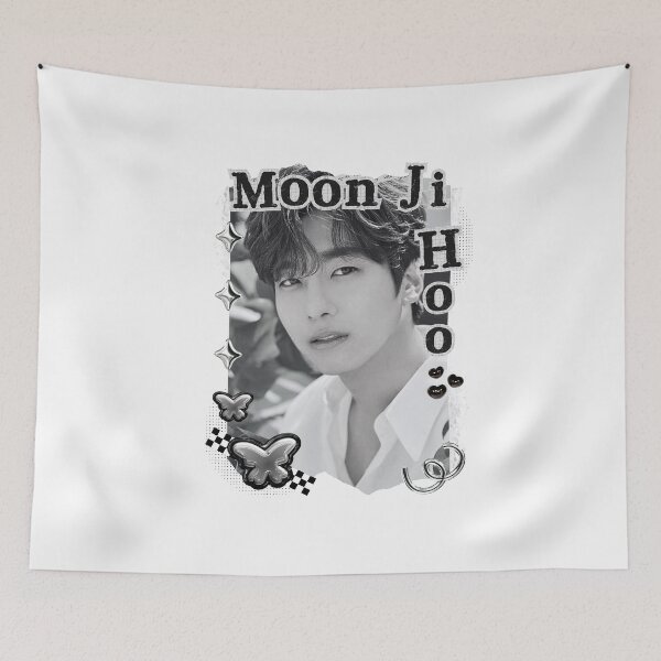Item preview, Moon Ji-hoo (문지후) Korean Actor Kdrama Black and White Collage Digital Art Portrait designed and sold by AJUNICE STUDIO.