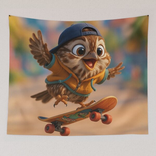 Item preview, Skater Song Sparrow designed and sold by Sillytoe.