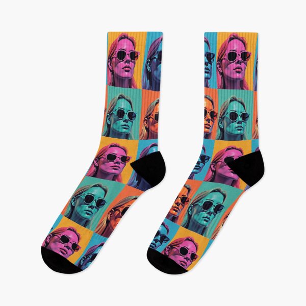 Item preview, Pop Art Girl in Glasses Quartet – Vibrant Retro Wall Art designed and sold by DavisDesigns79.