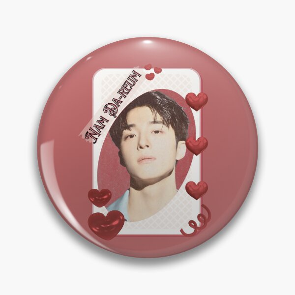 Item preview, Nam Da-reum (남다름) Korean Actor Kdrama Card Red Aesthetic Collage Design designed and sold by AJUNICE STUDIO.