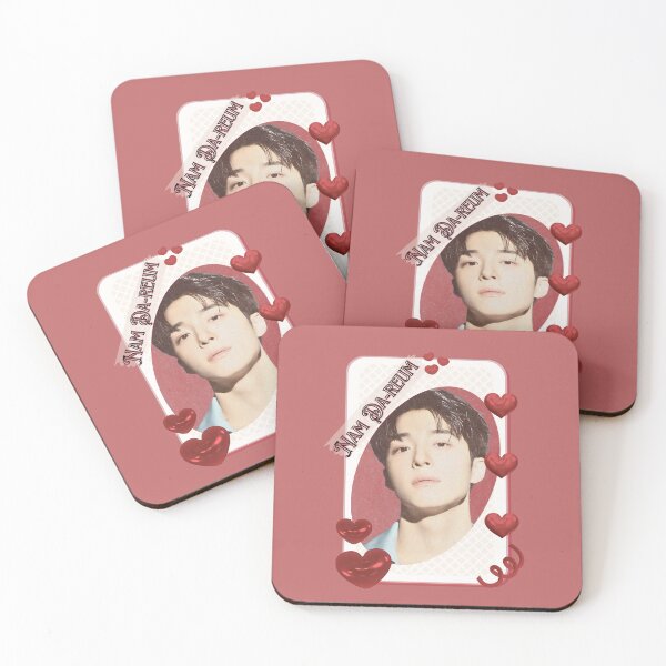 Item preview, Nam Da-reum (남다름) Korean Actor Kdrama Card Red Aesthetic Collage Design designed and sold by AJUNICE STUDIO.