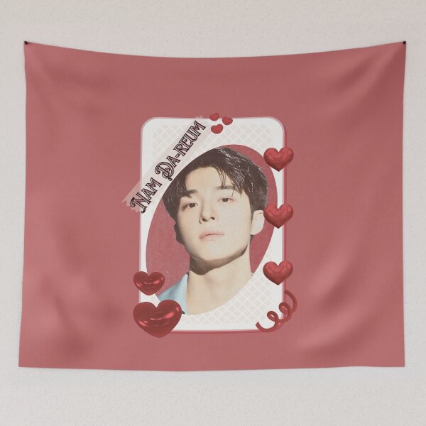 Item preview, Nam Da-reum (남다름) Korean Actor Kdrama Card Red Aesthetic Collage Design designed and sold by AJUNICE STUDIO.
