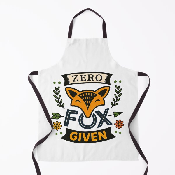 Item preview, Zero Fox Given - Funny Fox Attitude Design designed and sold by Mai Tucents Designs.