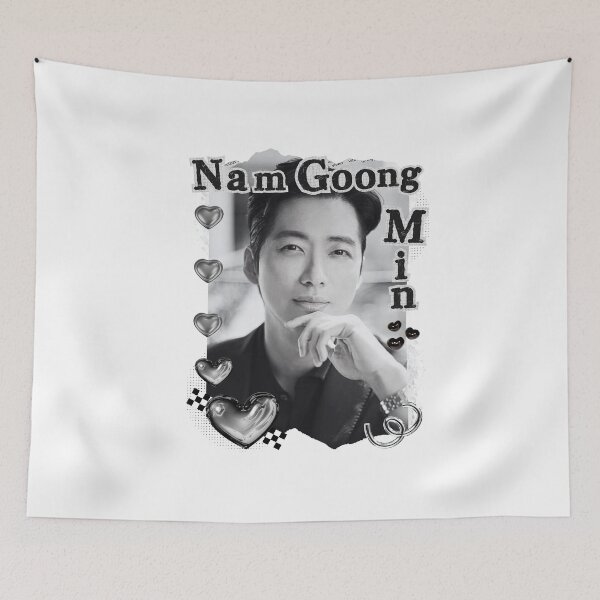 Item preview, Nam Goong-min (남궁민)) Korean Actor Kdrama Black and White Collage Digital Art Portrait designed and sold by AJUNICE STUDIO.