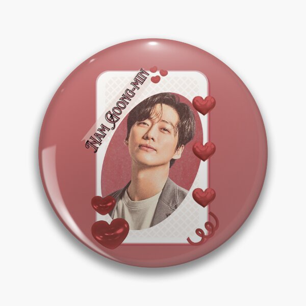 Item preview, Nam Goong-min (남궁민)) Korean Actor Kdrama Card Red Aesthetic Collage Design designed and sold by AJUNICE STUDIO.