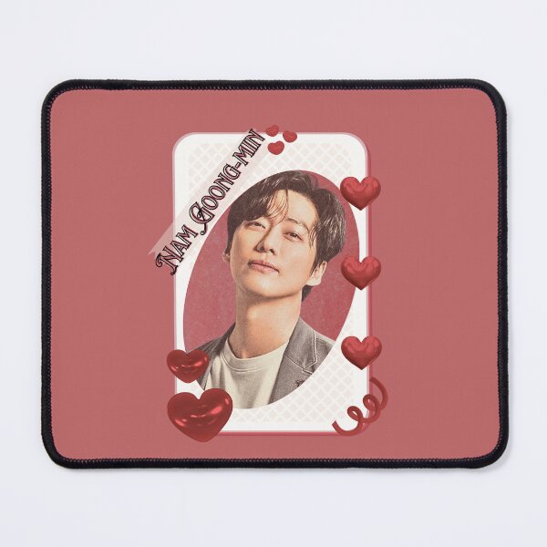 Item preview, Nam Goong-min (남궁민)) Korean Actor Kdrama Card Red Aesthetic Collage Design designed and sold by AJUNICE STUDIO.