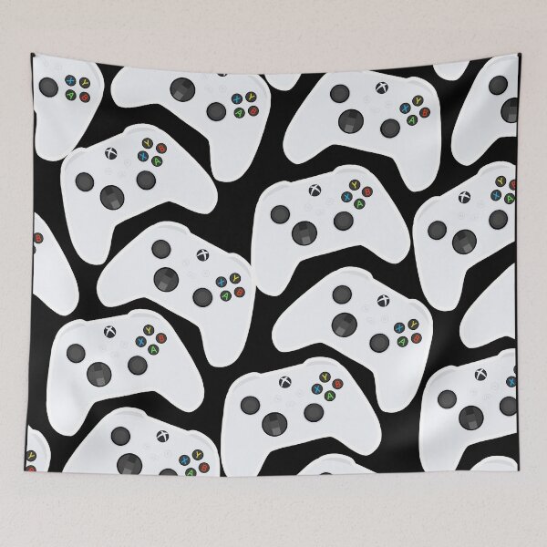 Item preview, White Xbox Controller Pattern designed and sold by The Home Of Pink Peach.