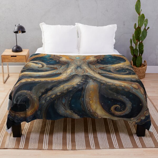 Item preview, golden octopus pattern designed and sold by saly55887.