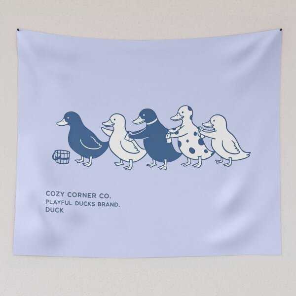 Item preview, Cozy Corner Co. Playful Duck Aesthetic Line Art Minimalist Bird T-Shirt designed and sold by cozy corner co. .